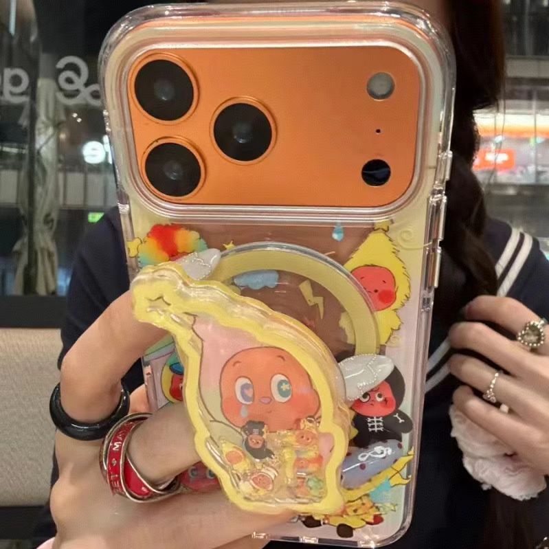 星星人摇摇乐磁吸适用于iPhone17promax手机壳16少女15可爱14卡通