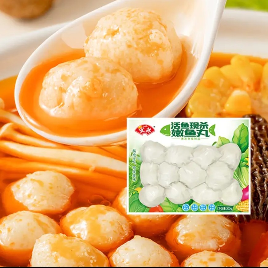 安井锁鲜装嫩鱼丸200g