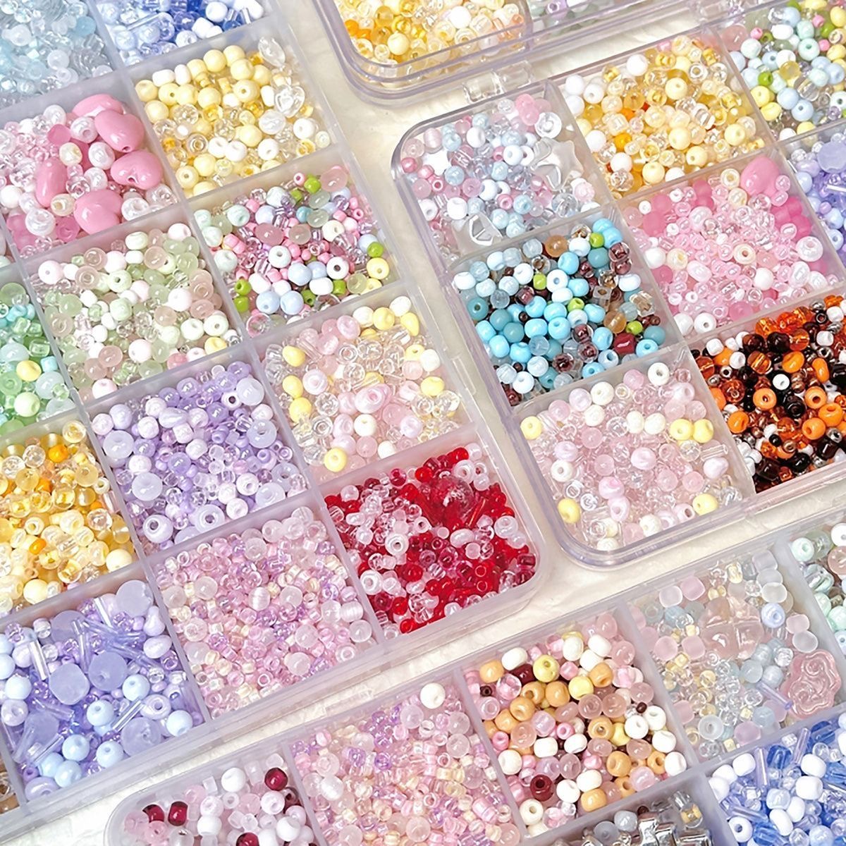 高保色小米珠diy项链手链多巴胺色系卡2-卡4热销多色米珠玻璃米珠
