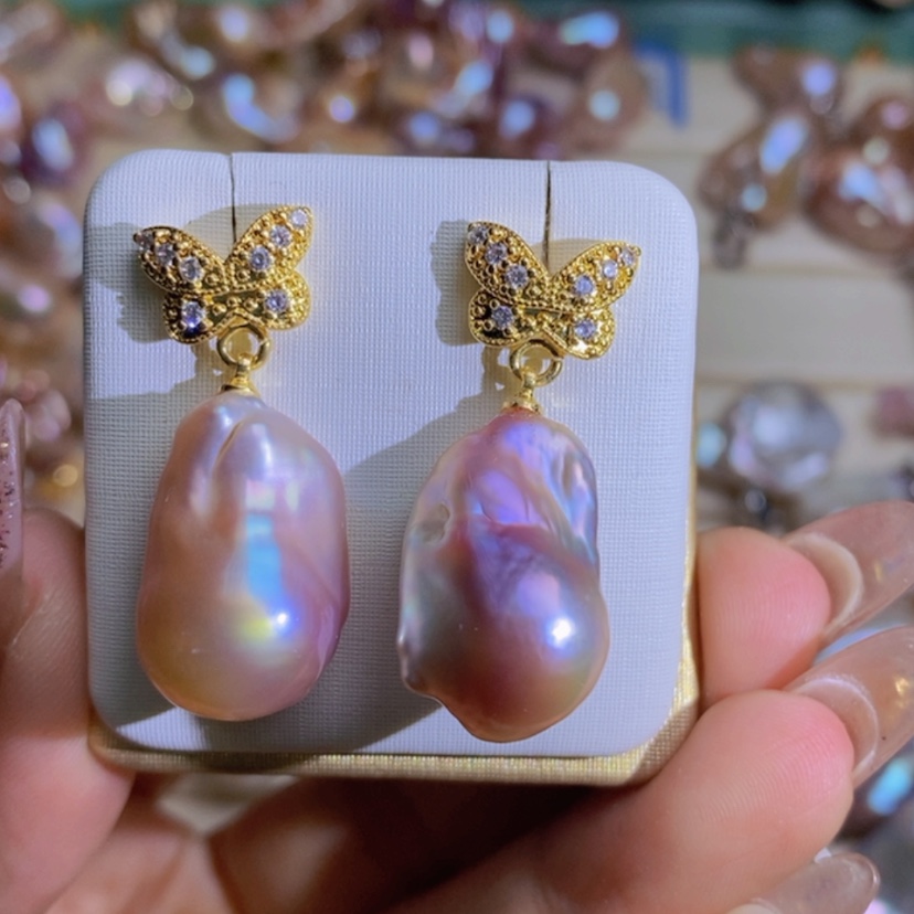 【闪购商品】淡水珍珠天然淡水珍珠（微瑕）合金糖*儿