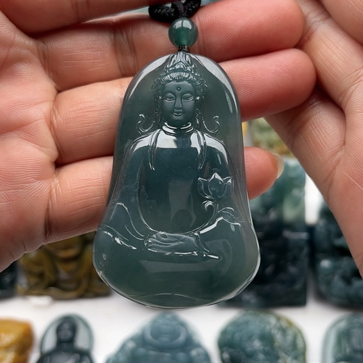 【闪购商品】翡翠挂件未镶嵌天然翡翠手工雕刻