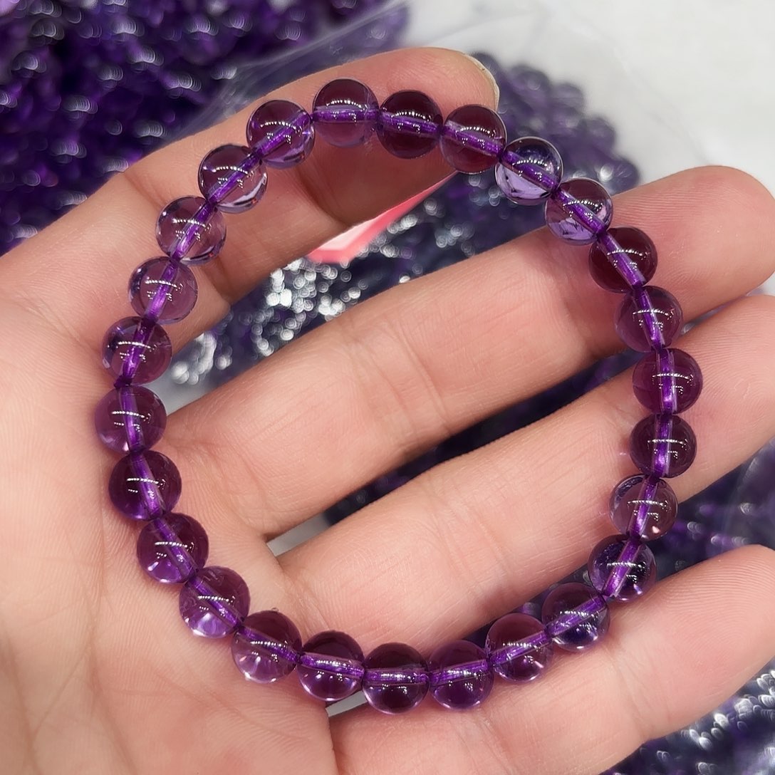 水晶手链未镶嵌紫