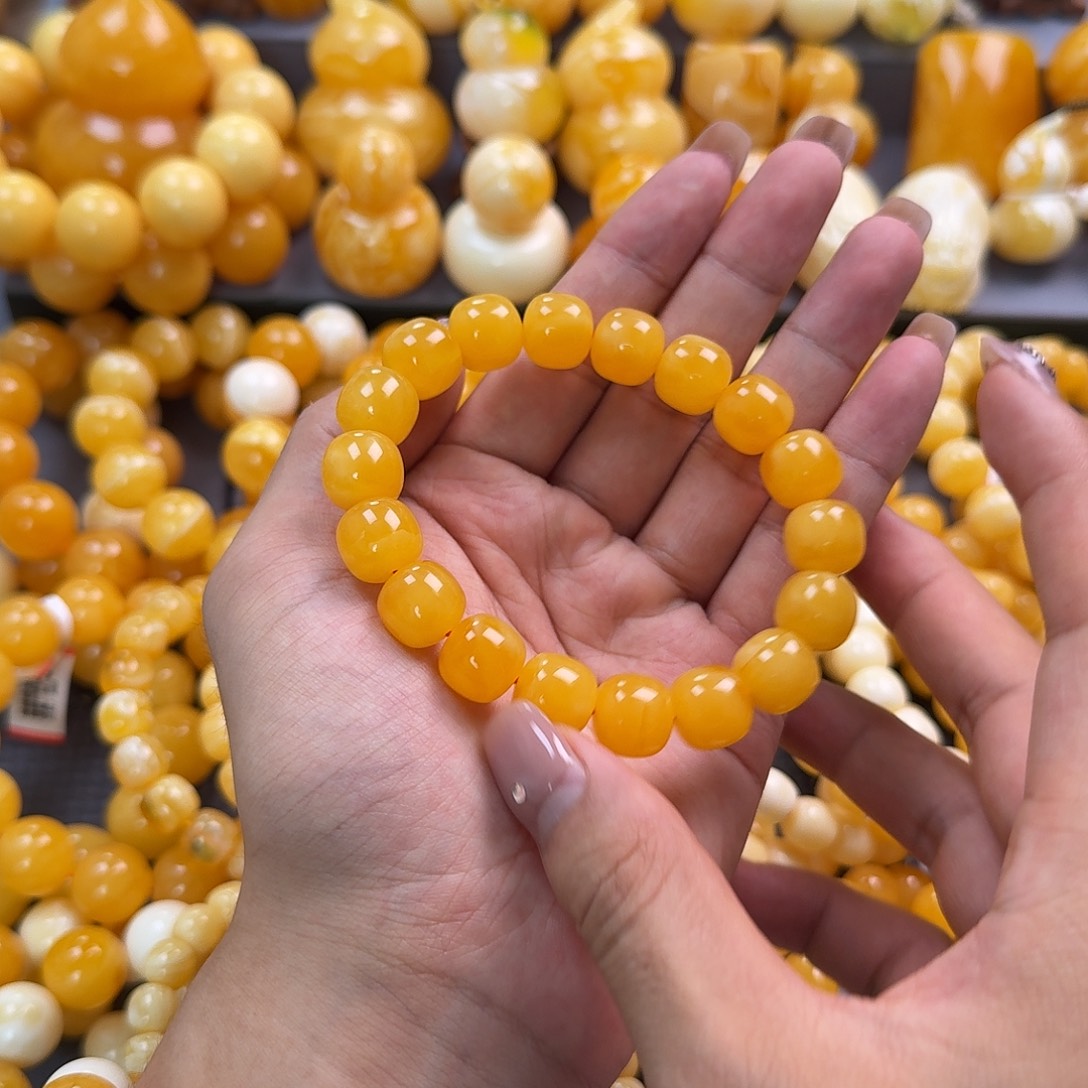 蜜蜡未镶嵌珠宝奇石同料13mm