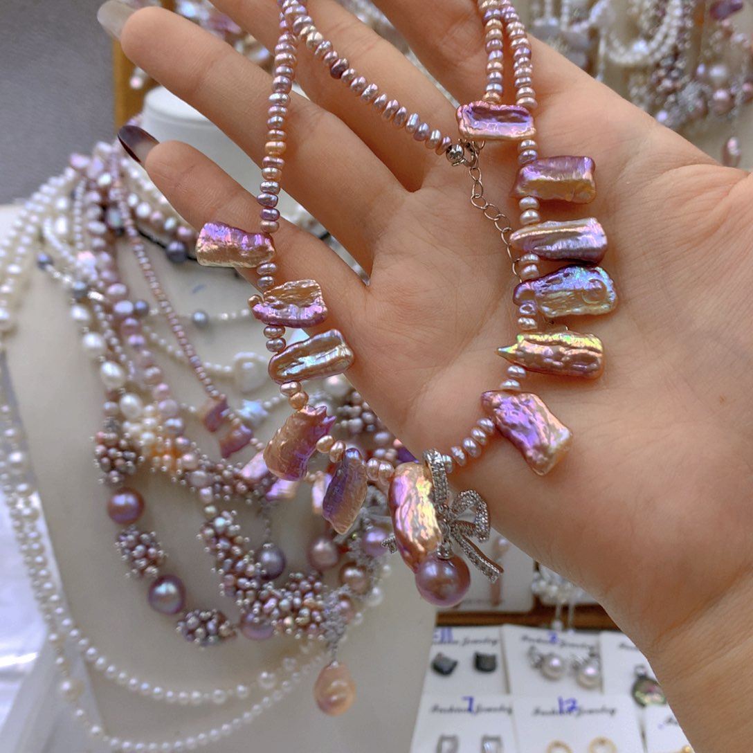 淡水珍珠耳饰银S925镶嵌陈*婷