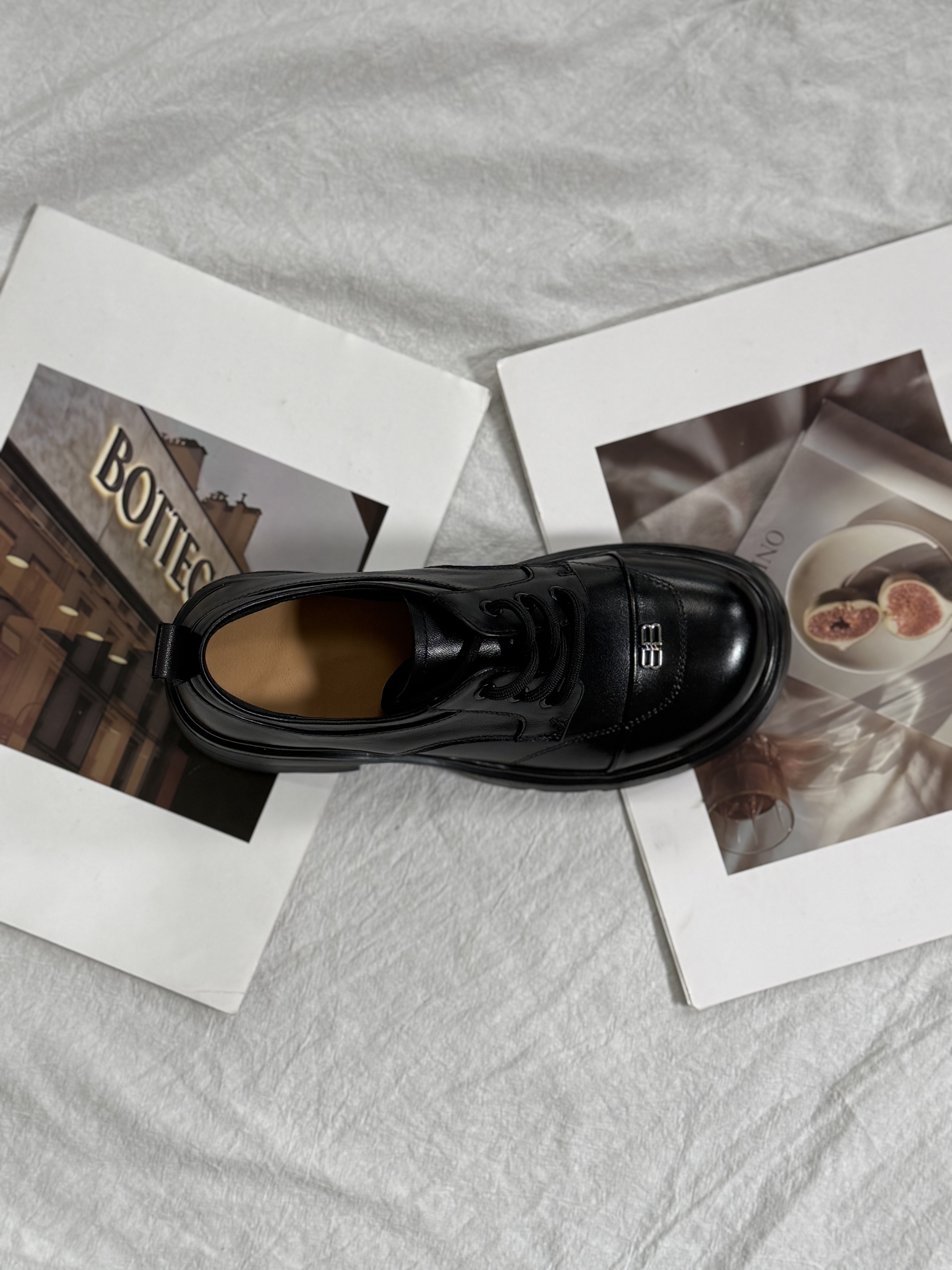 2025爆款小皮鞋女厚底高跟鞋春季新款粗跟复古休闲单鞋女鞋