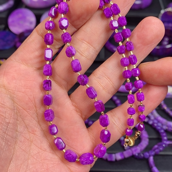 苏纪石（舒俱来）项链18K金镶嵌安*