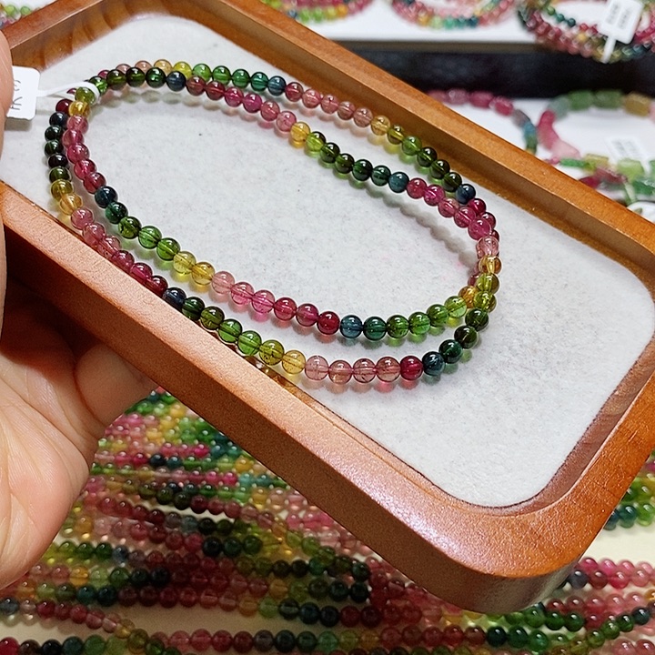 碧玺手链未镶嵌天然碧玺5.1毫米