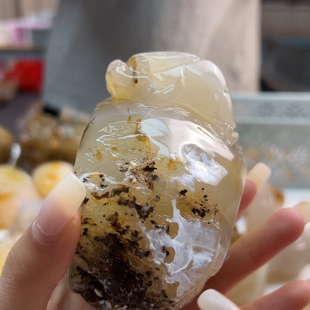 玛瑙/玉髓未镶嵌吊坠(不含链)