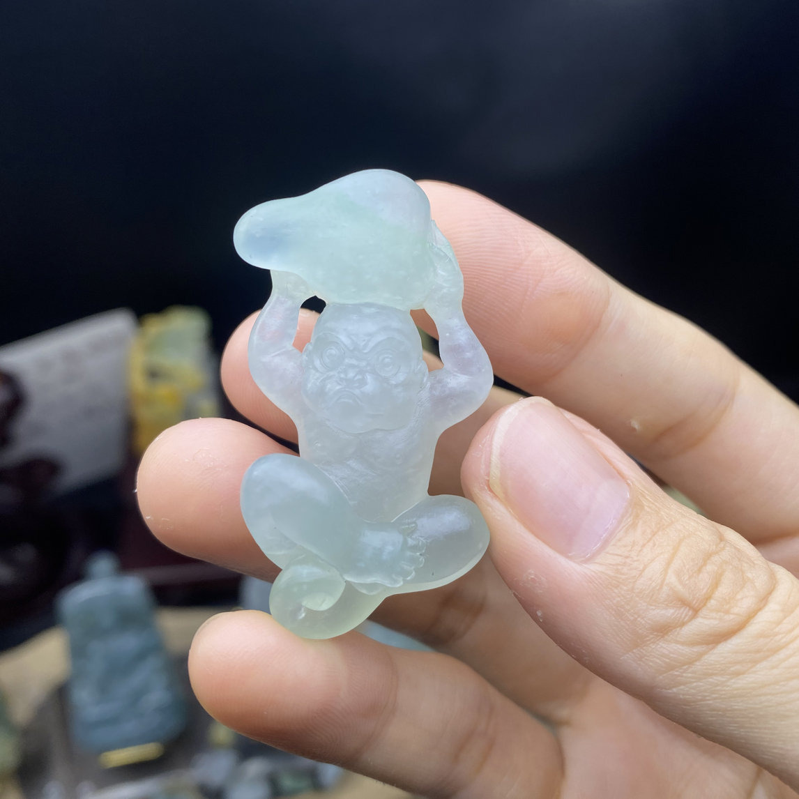 缅甸翡翠A货猴哥