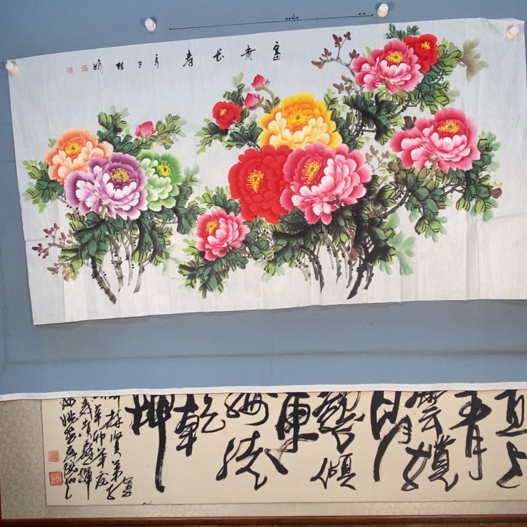 国画569牡丹花盛开的时候