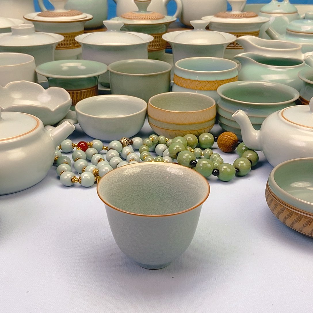 杯微瑕冰花铃铛杯原矿原釉原产地