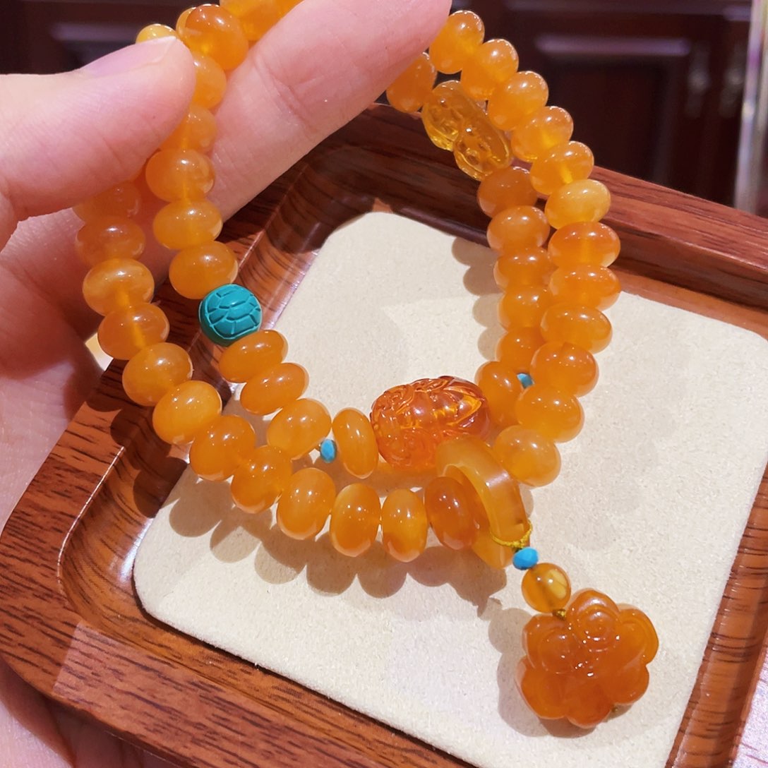 蜜蜡手链未镶嵌手串