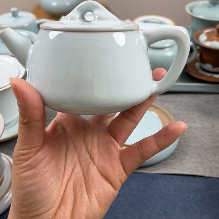 杯月白石瓢壶微瑕图文画稿