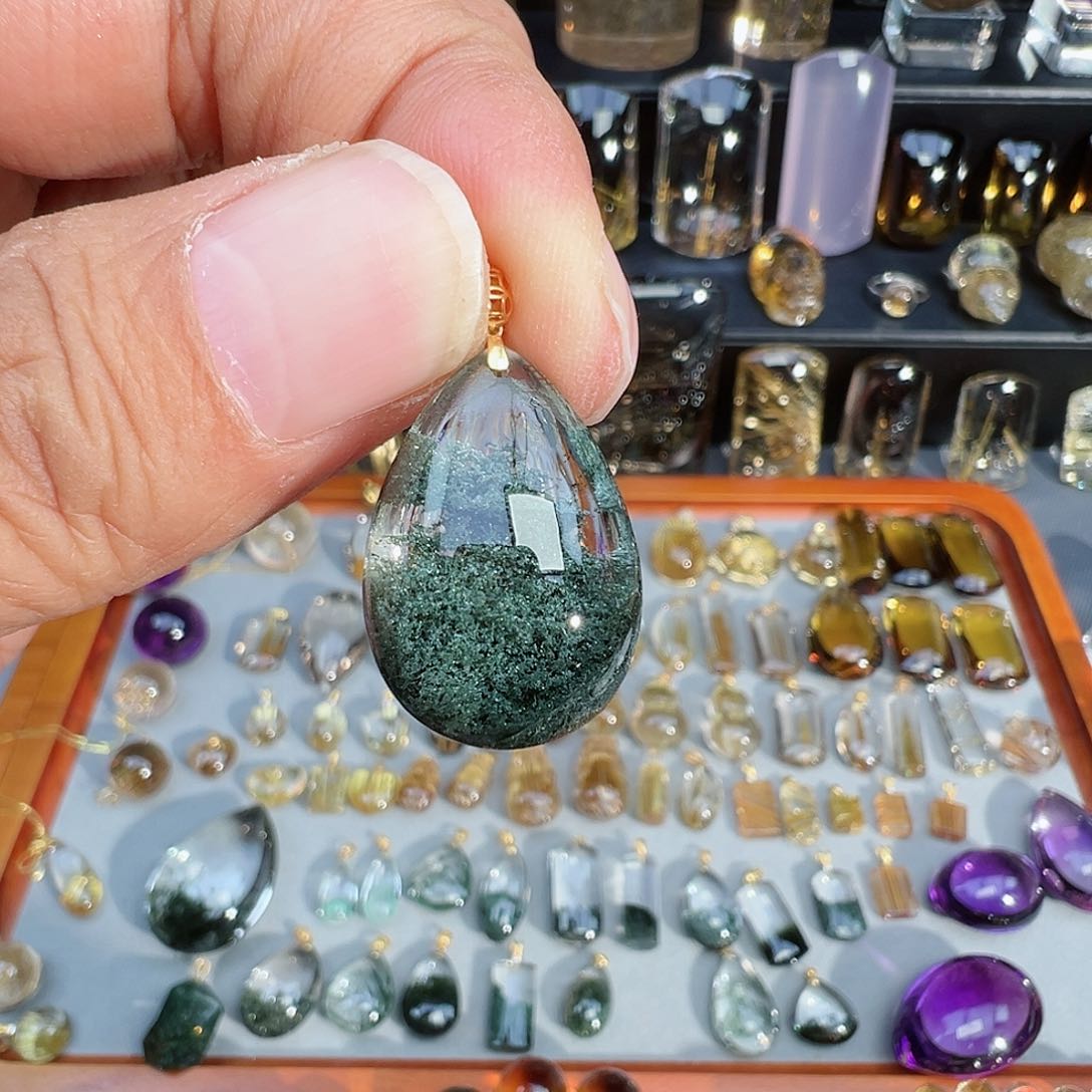 颈饰18K金镶嵌水晶S****2
