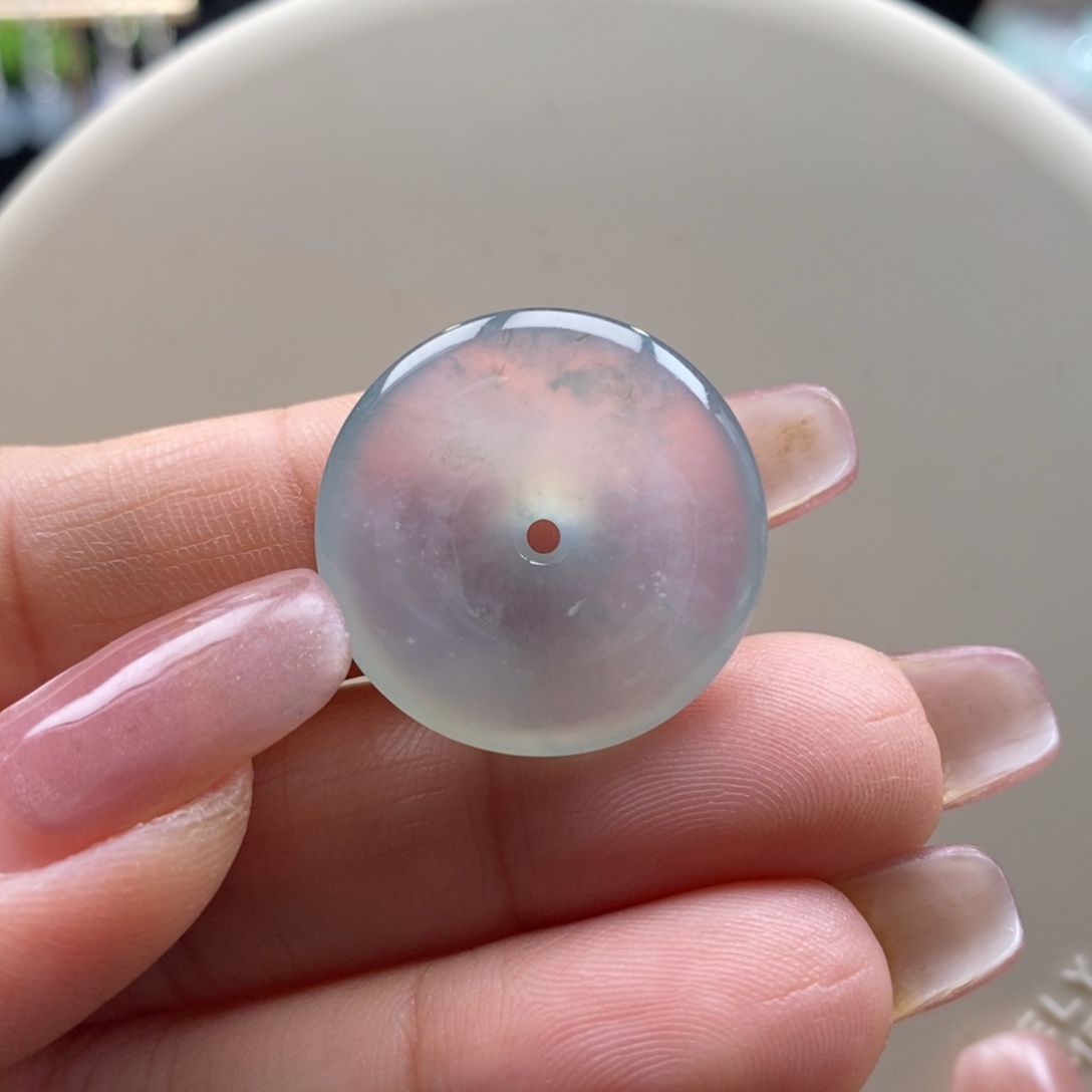 翡翠吊坠(不含链)未镶嵌翡翠高冰平安扣