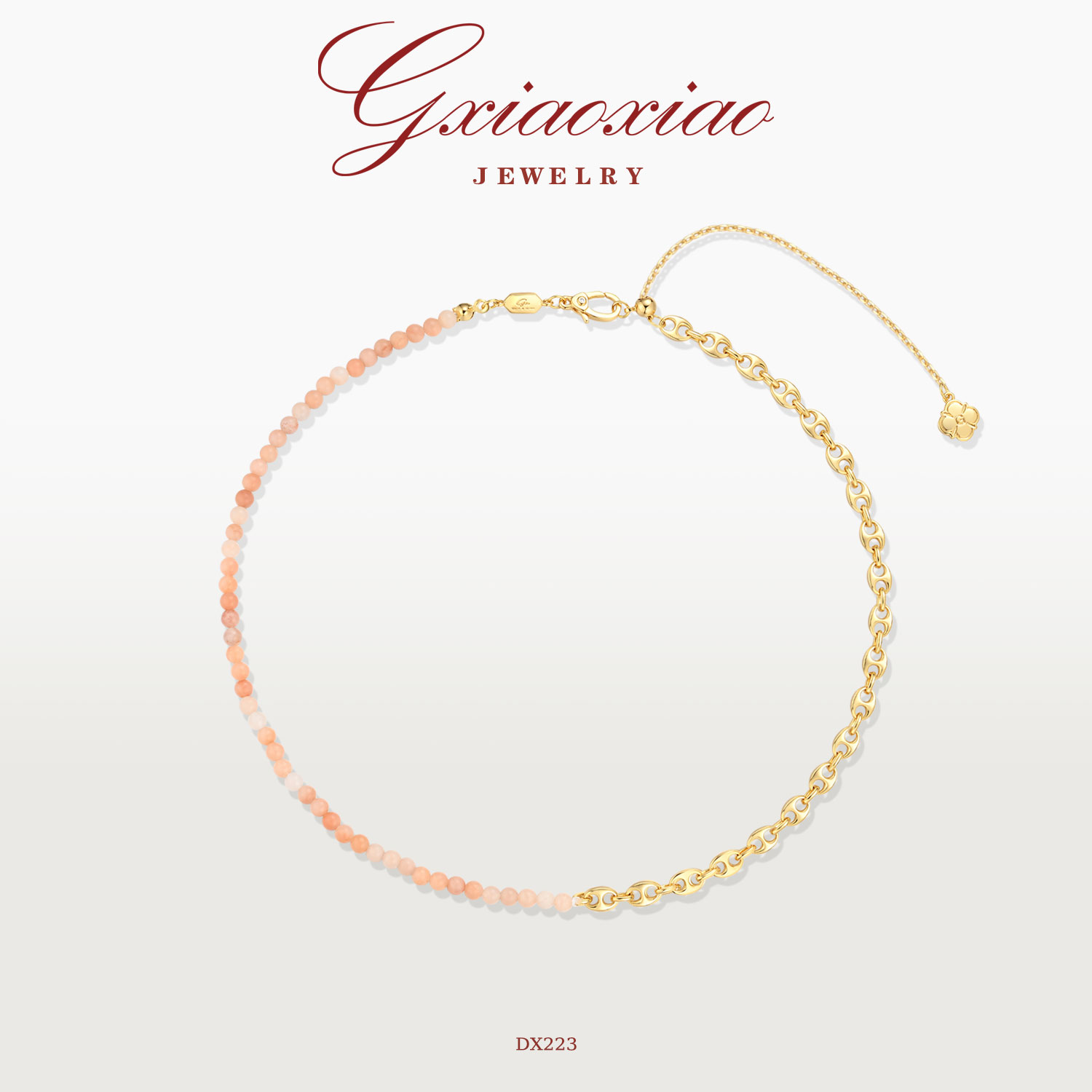 G XIAOXIAO 时尚气质设计师款高级百搭猪鼻子项链 DX223