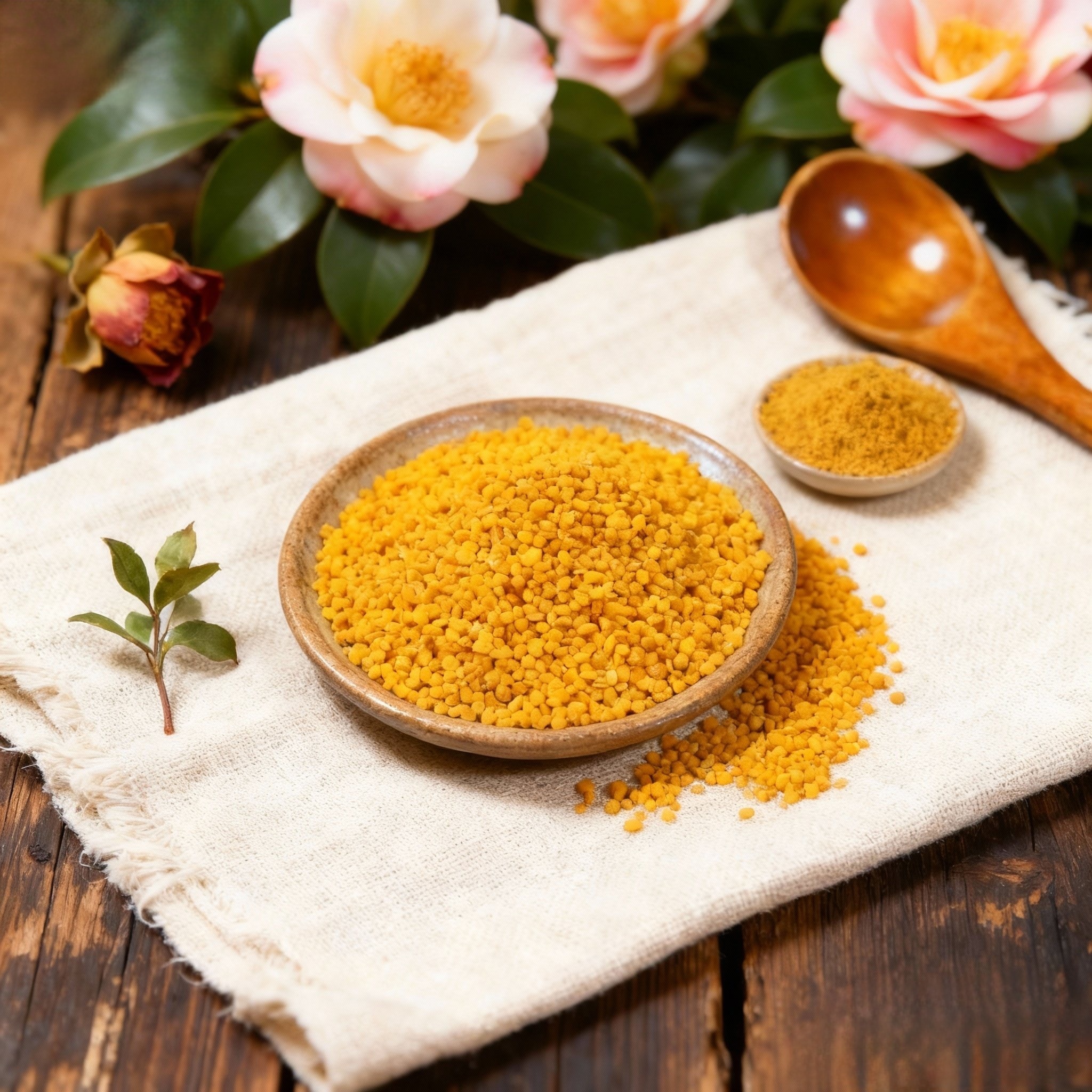 新鲜山茶花粉蜂花粉 蜂场物资