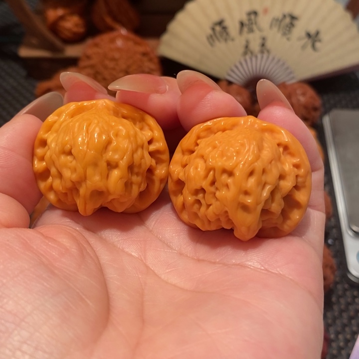 文玩核桃把件刘***3盘山1214