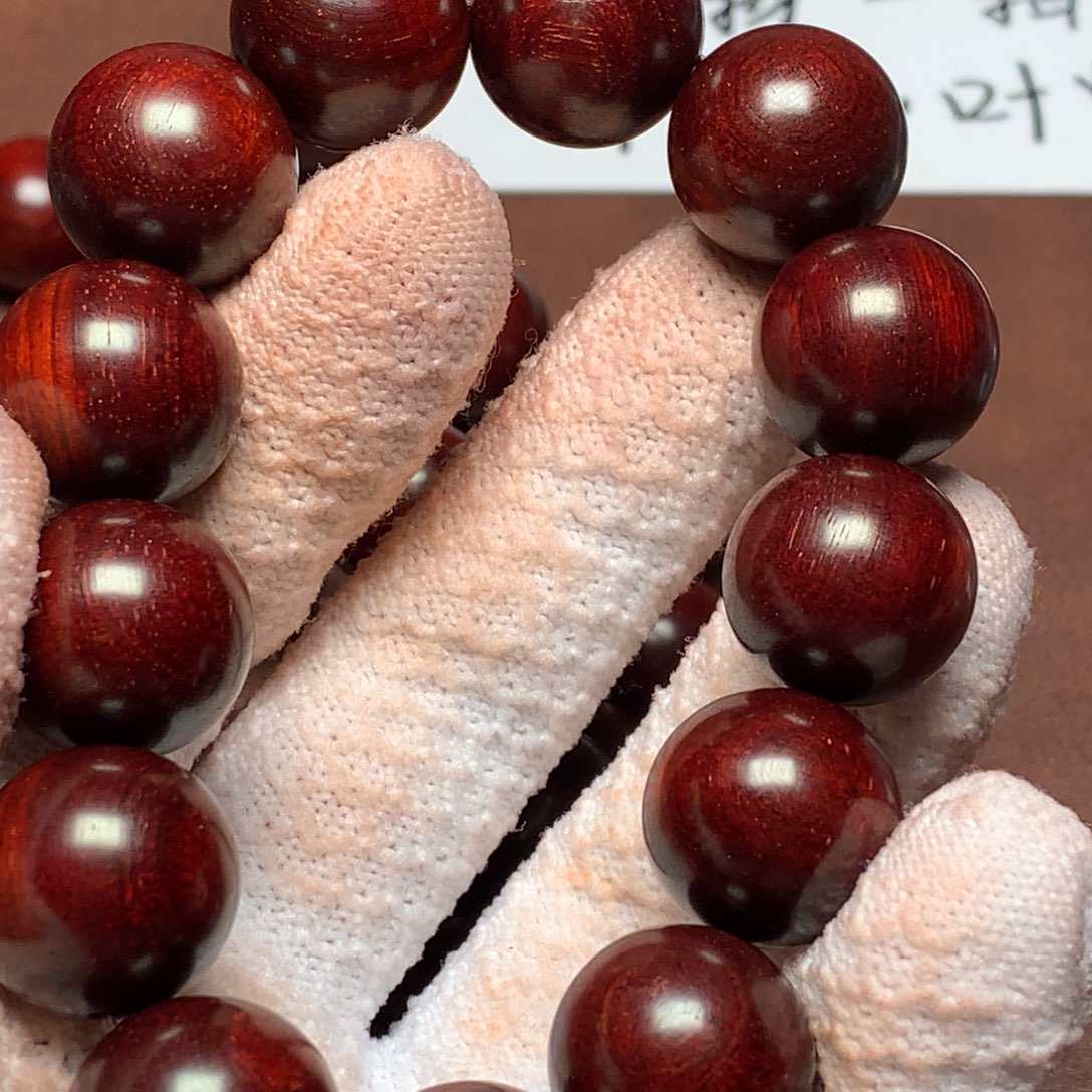 手串/手链小叶紫檀1.8*13颗 雪花龙鳞无胶无蜡原汁原味