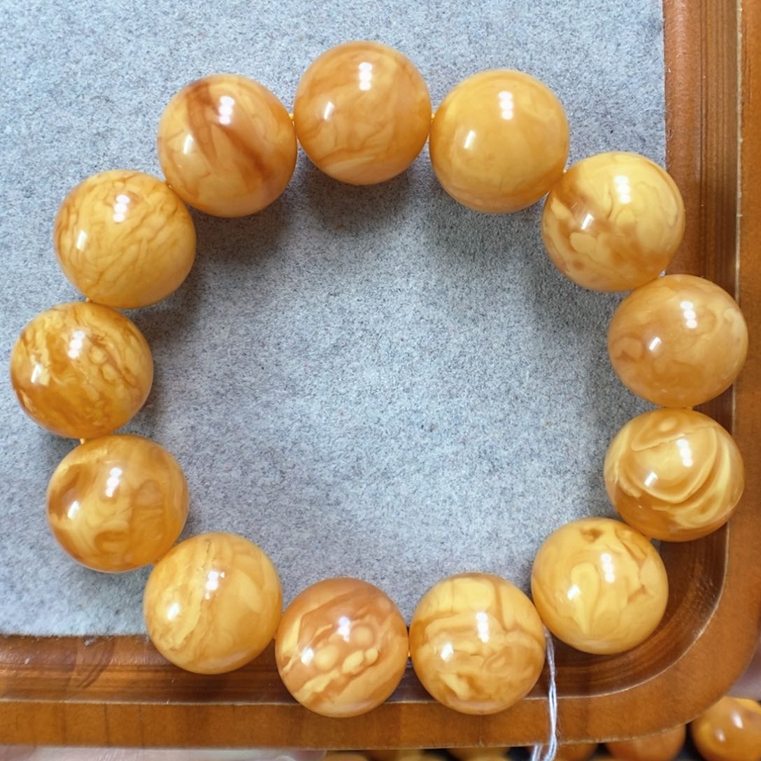 蜜蜡手串未镶嵌蜜蜡手串