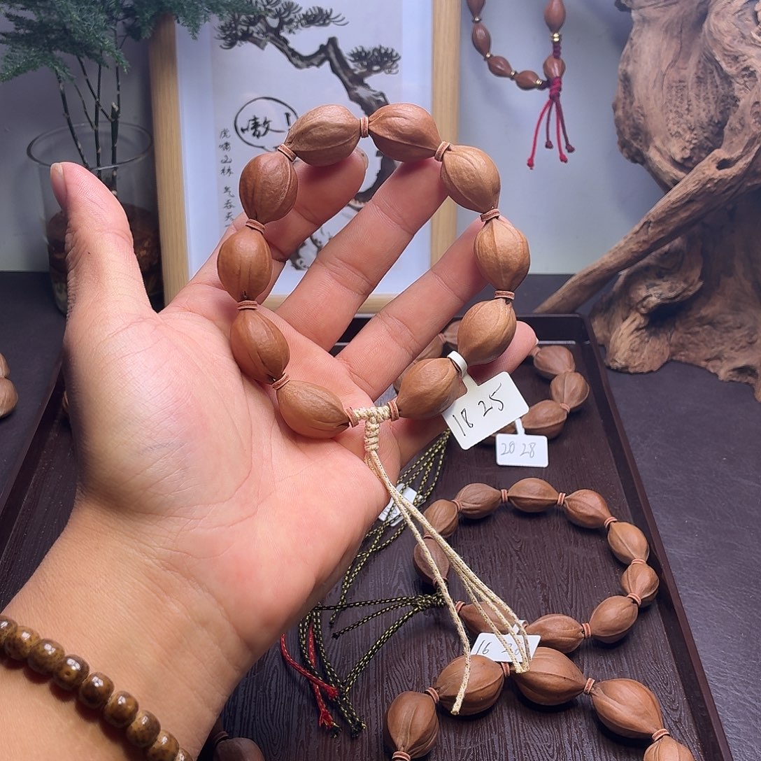 橄榄核手串/手链梅林铁核18.25饱满头货