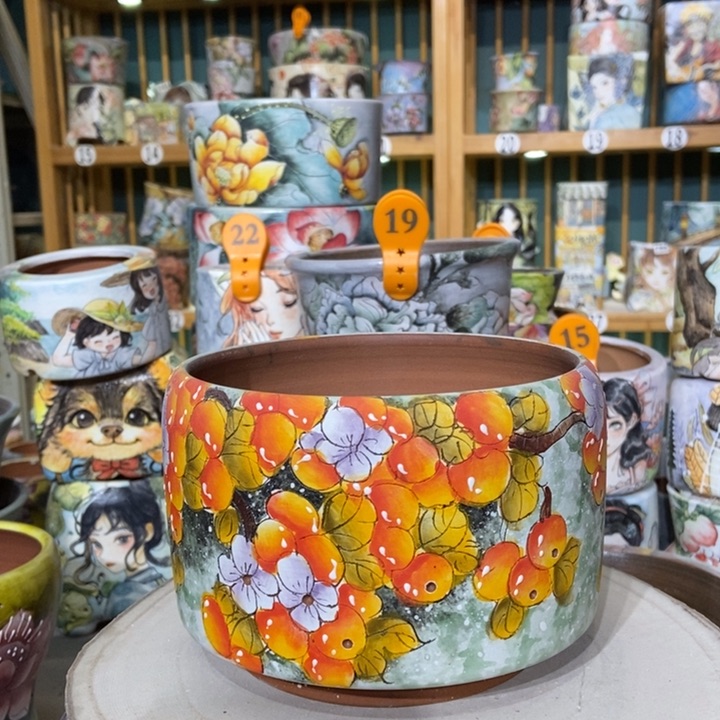 红陶景德镇艺术手绘作品