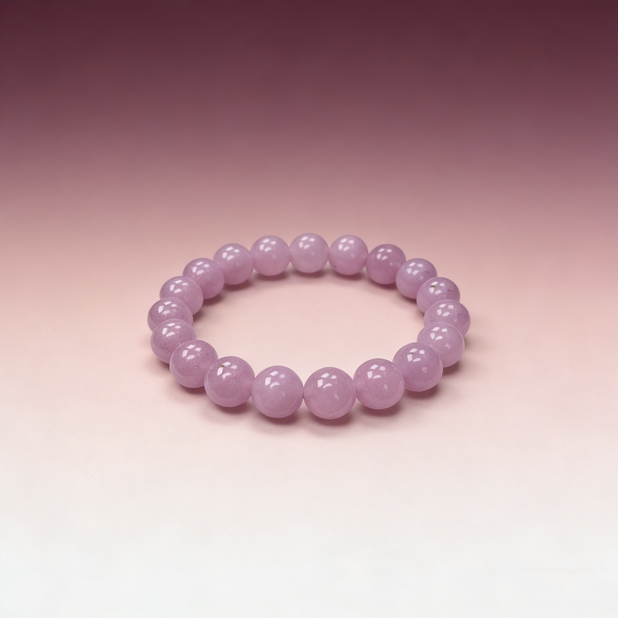 K15紫里灰玉髓单圈手串10mm（无盒简装）