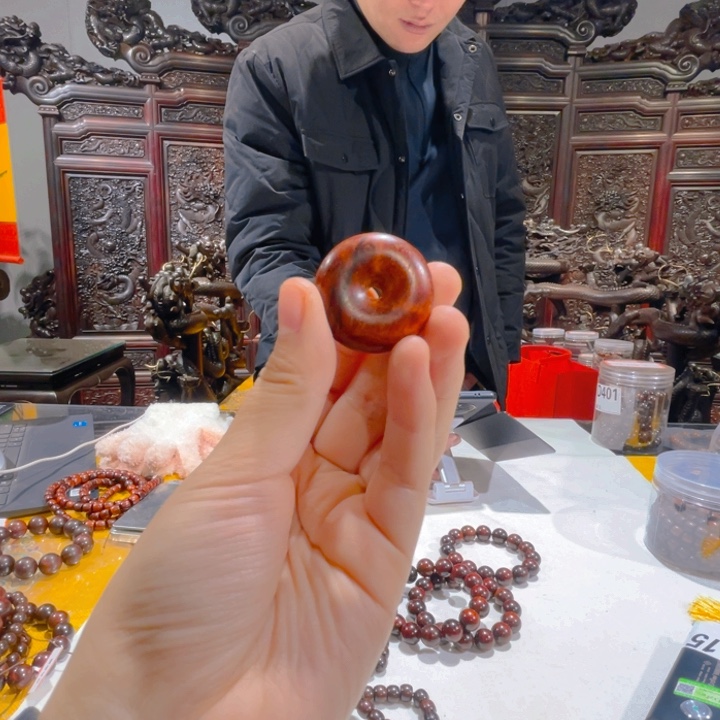 檀香紫檀（小叶紫檀）`****光平安扣