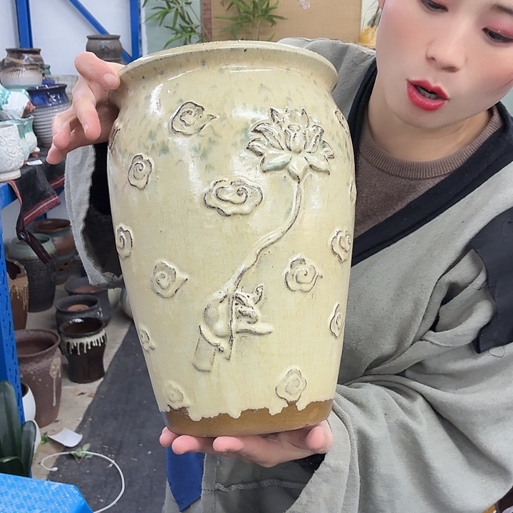 20×30 -粗陶花盆有孔-买买买