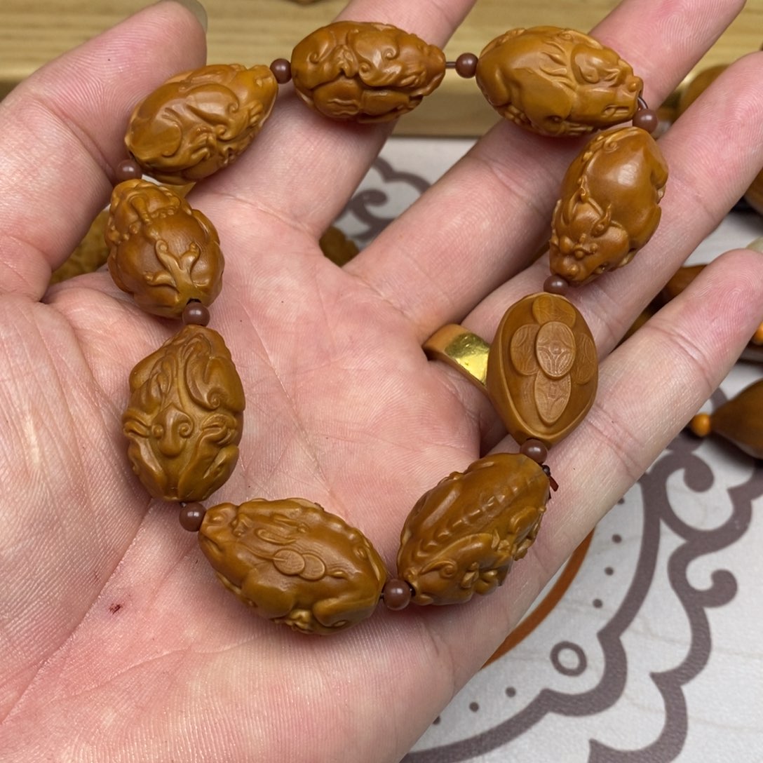 橄榄核手串/手链橄榄核橄榄核雕刻强