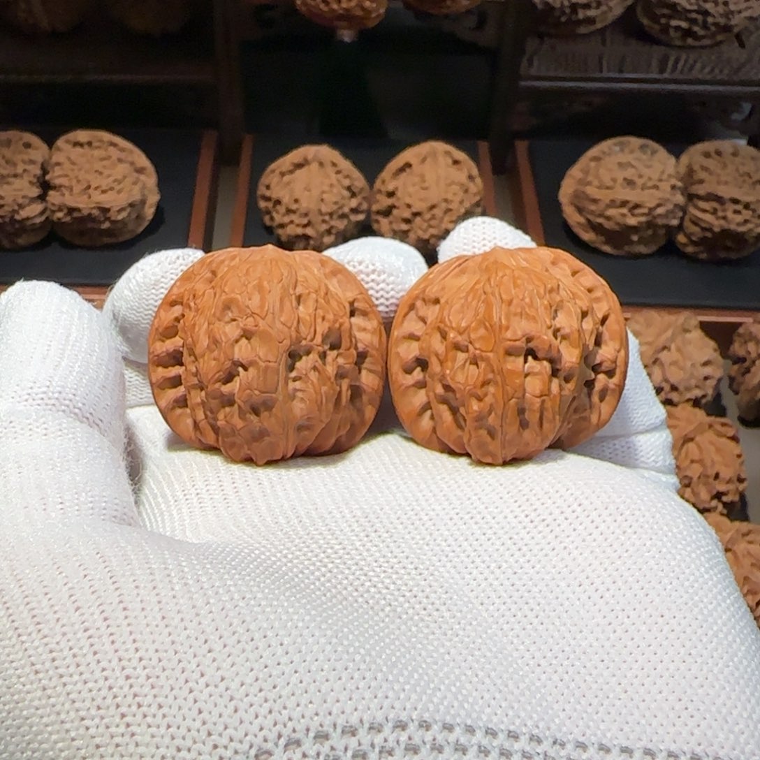 文玩核桃把件38尺全品正磨