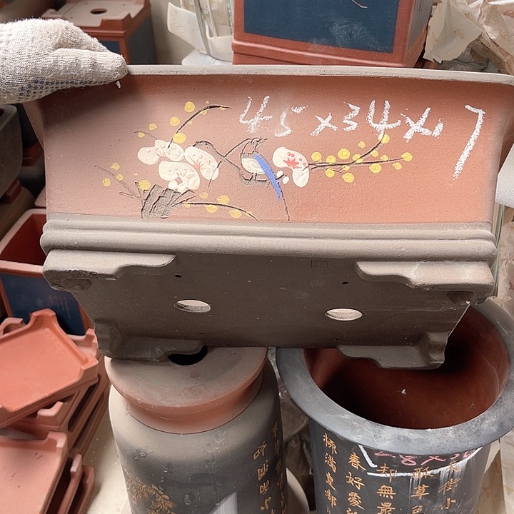 紫砂花盆紫砂等传统