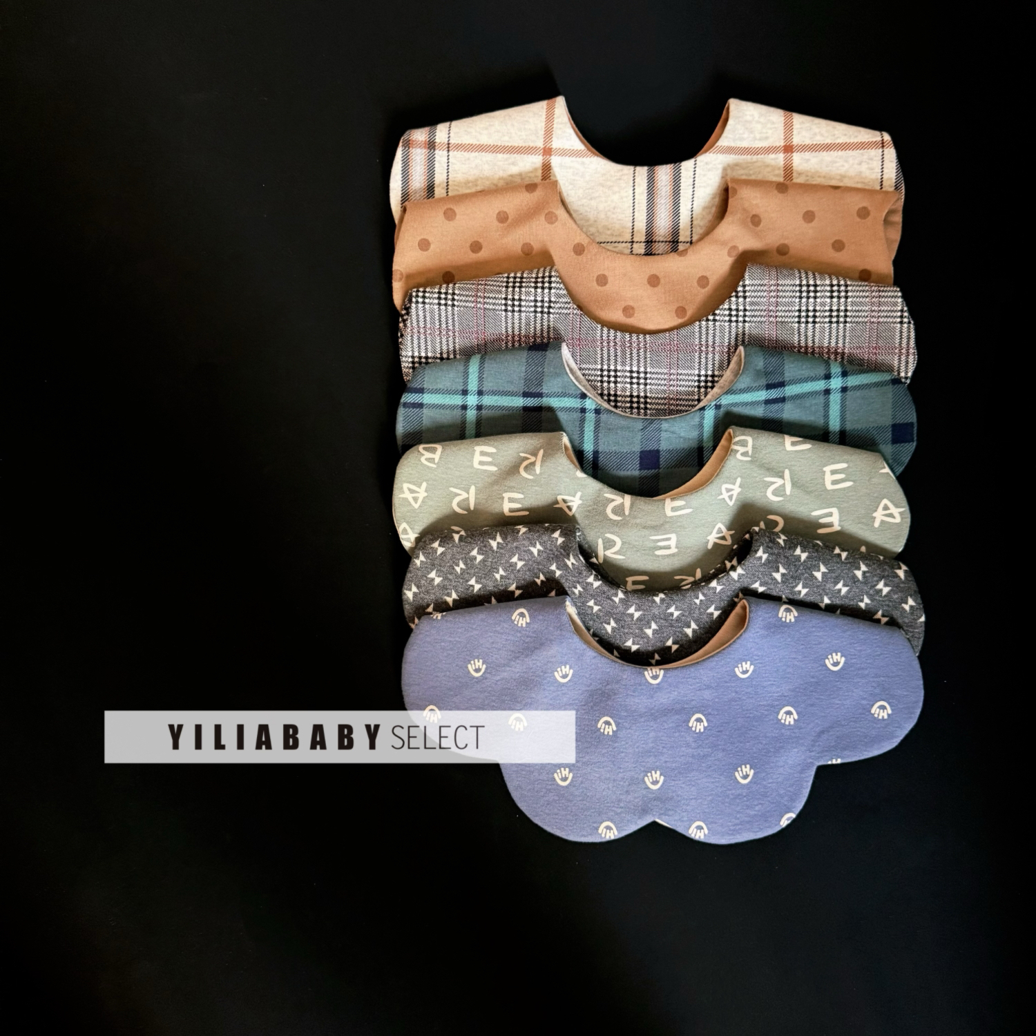 绝美口水巾！韩系婴儿品质纯棉花瓣双面可旋转口水巾｜花瓣系列