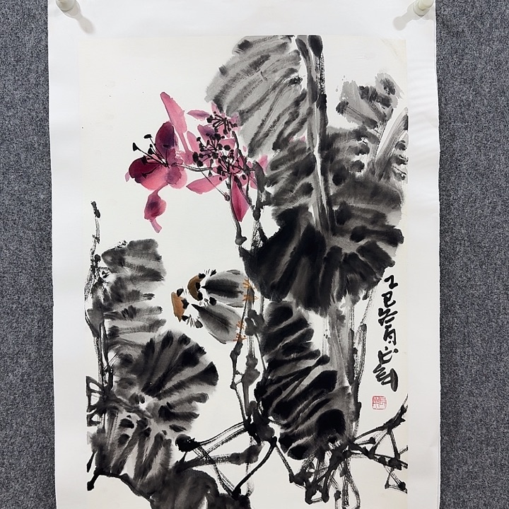 国画靳长年老师手绘作品