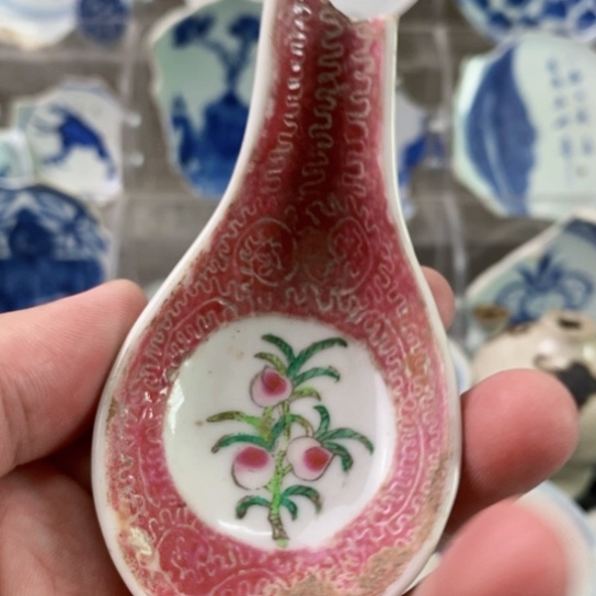 瓷片现代工艺品青花瓷片