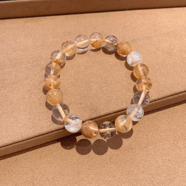 A704  卡10黄兔毛手串[多样性发一]