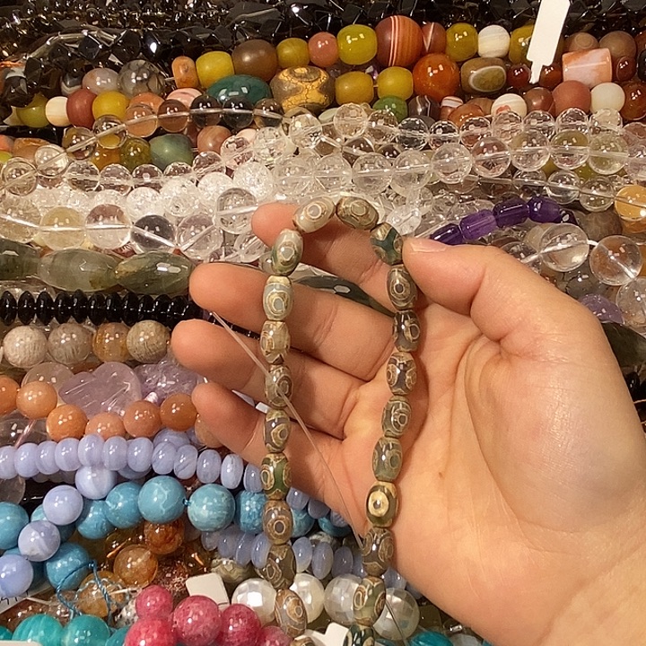 玛瑙/玉髓散珠玛瑙桶珠