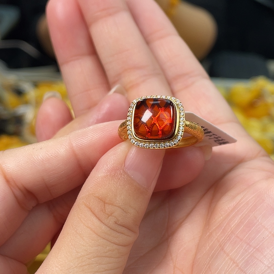 宣***進琥珀银S925镶嵌裸石h2