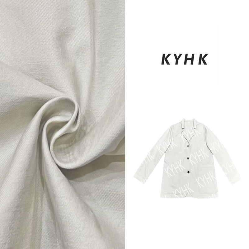 KYHK复古廓形灰白休闲西服短外套240966