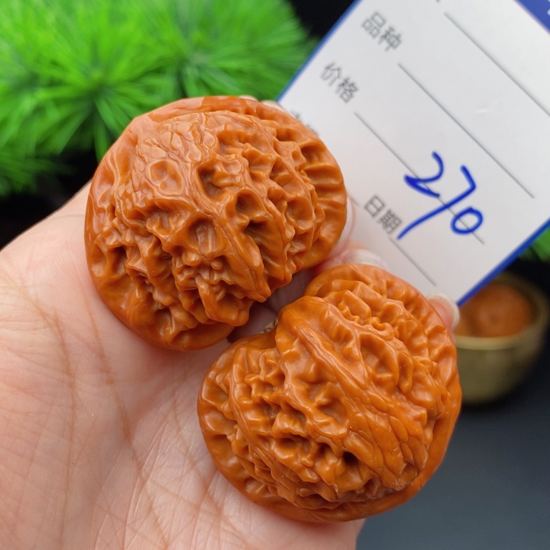 文玩核桃把件40宫灯270