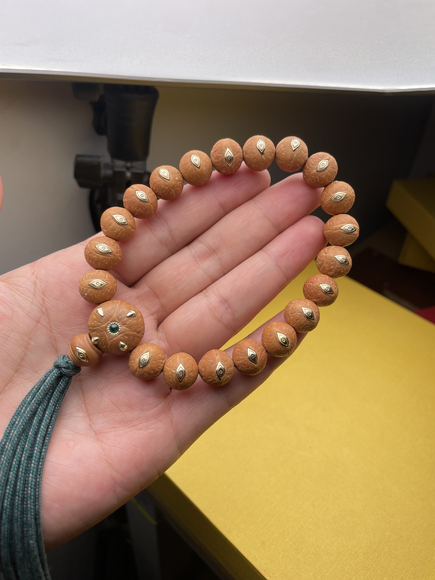 搭配吞噬版三星龙爪镶嵌铜法罗眼尼泊尔凤眼菩提