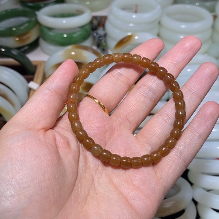 和田玉（糖玉）手链未镶嵌