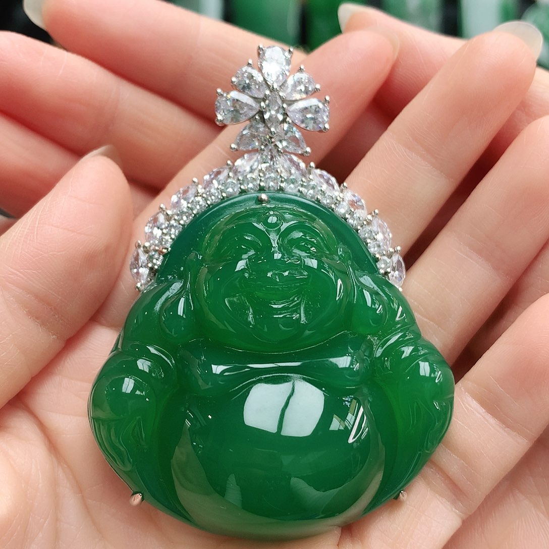 玛瑙/玉髓吊坠银S925镶嵌