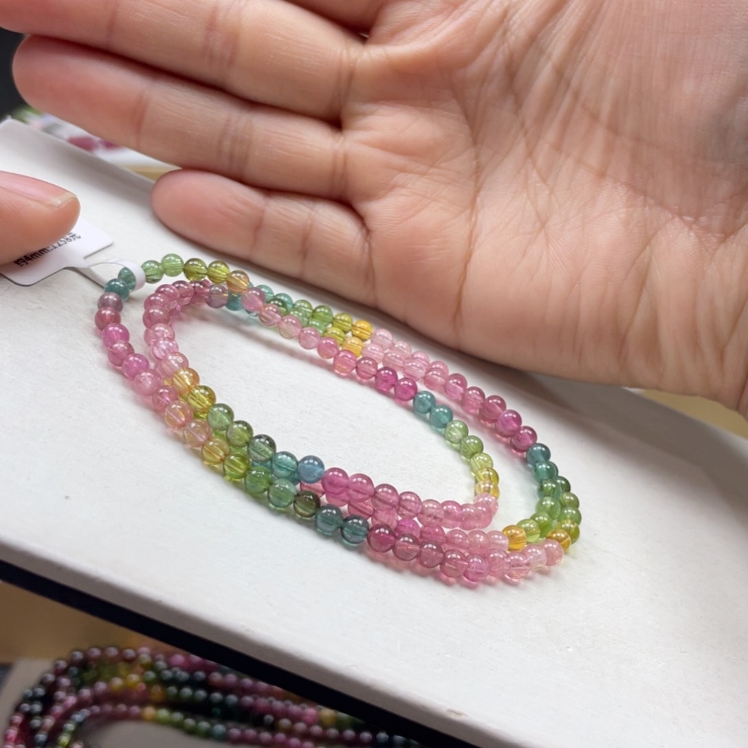 碧玺手串未镶嵌4mmmmmmmmmmmmmmmmmmm