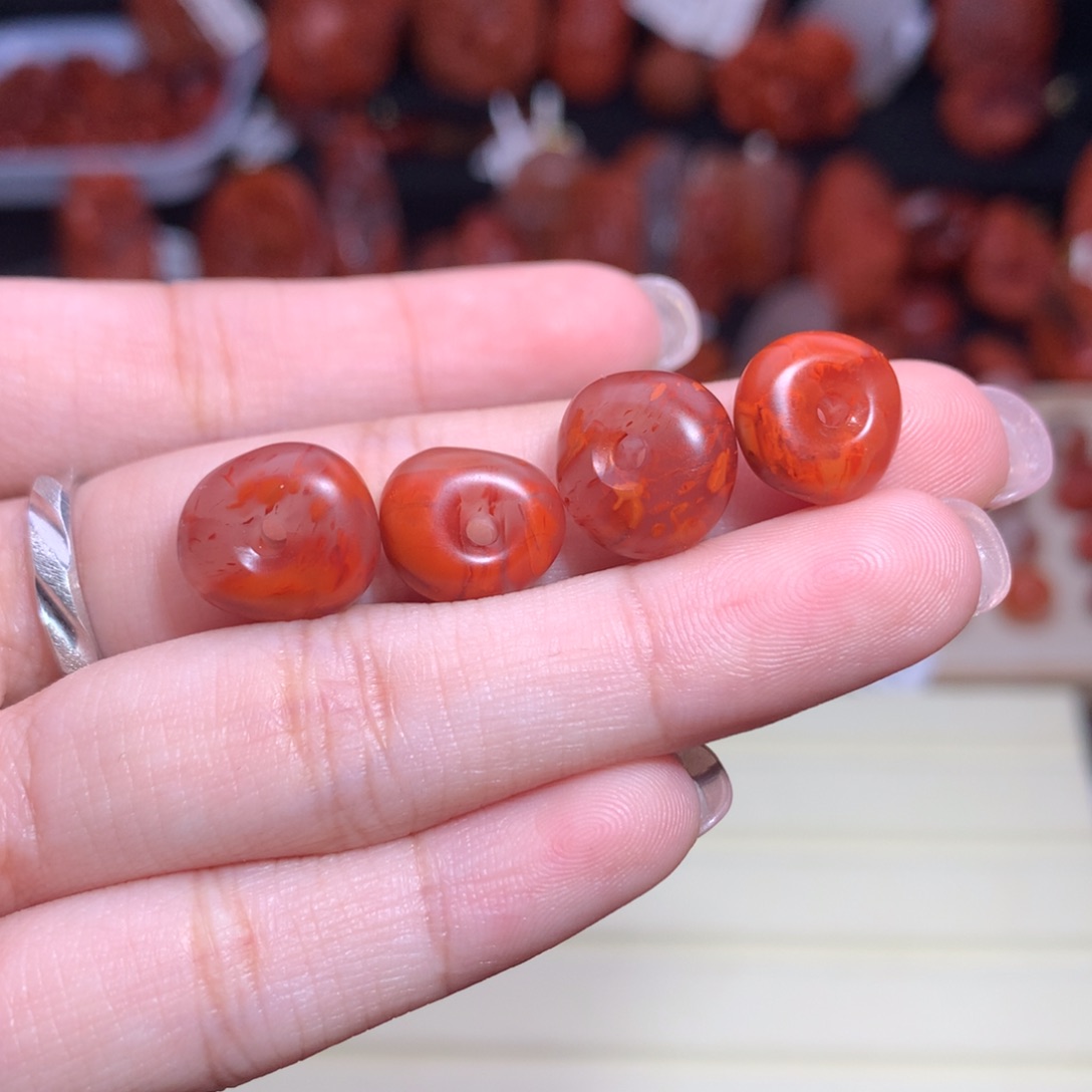 南红玛瑙未镶嵌珠宝半成品藏扣