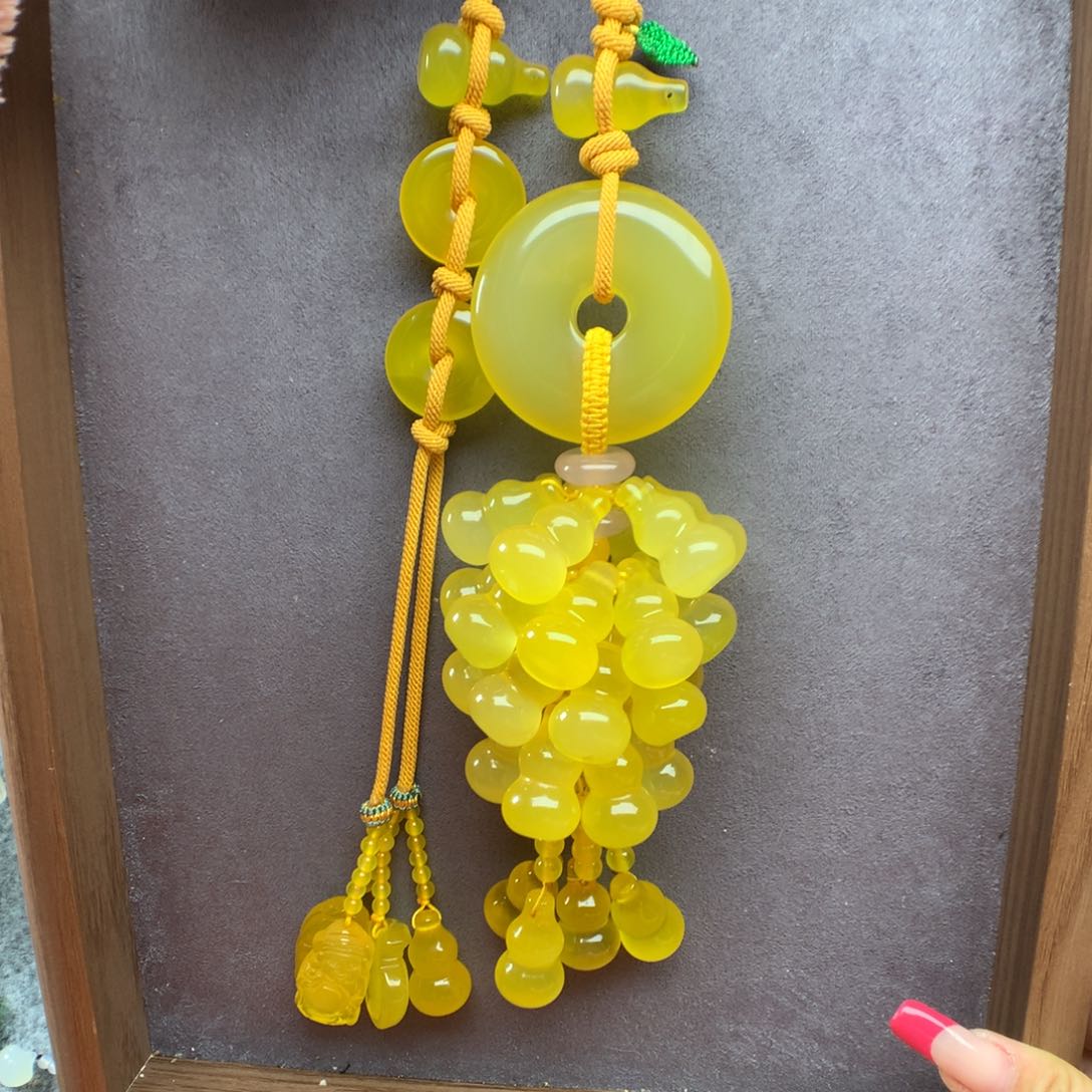 玛瑙/玉髓车挂未镶嵌*️****