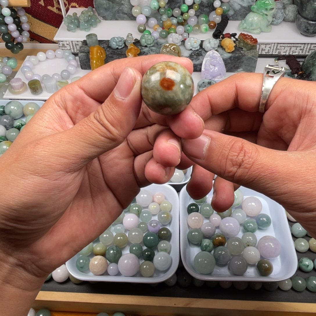 翡翠未镶嵌手串24加单珠