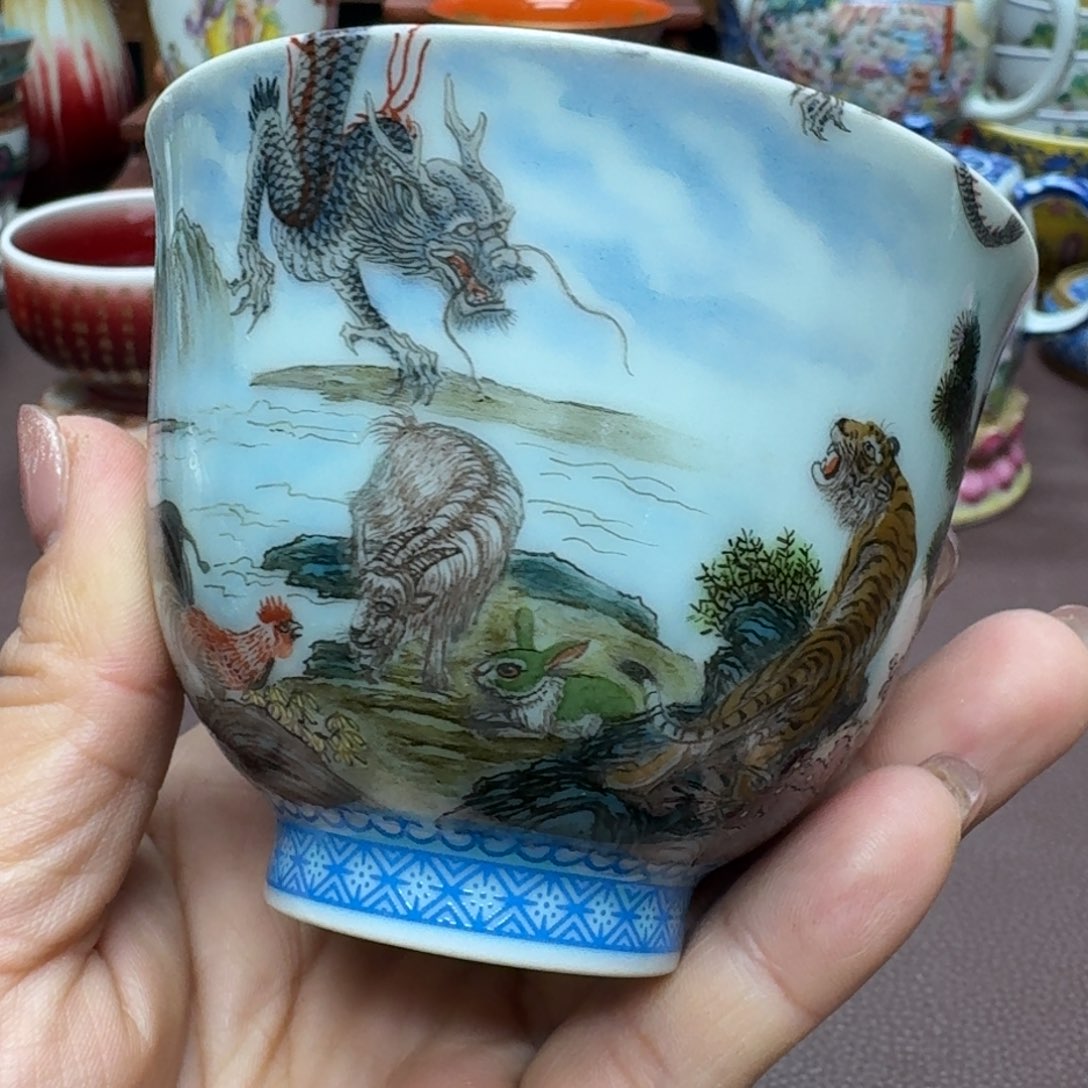 瓷片景德镇仿古手工制作精品展示