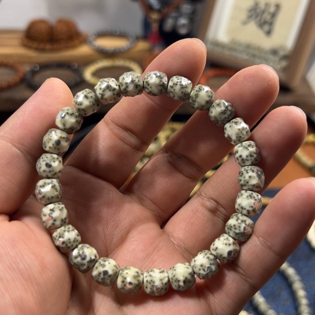 星月菩提手串9改无相镶嵌2.0银钉