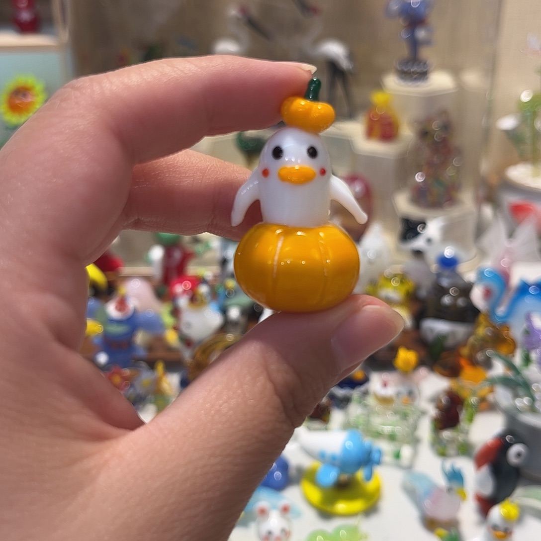 手工艺品琉璃南瓜鸭